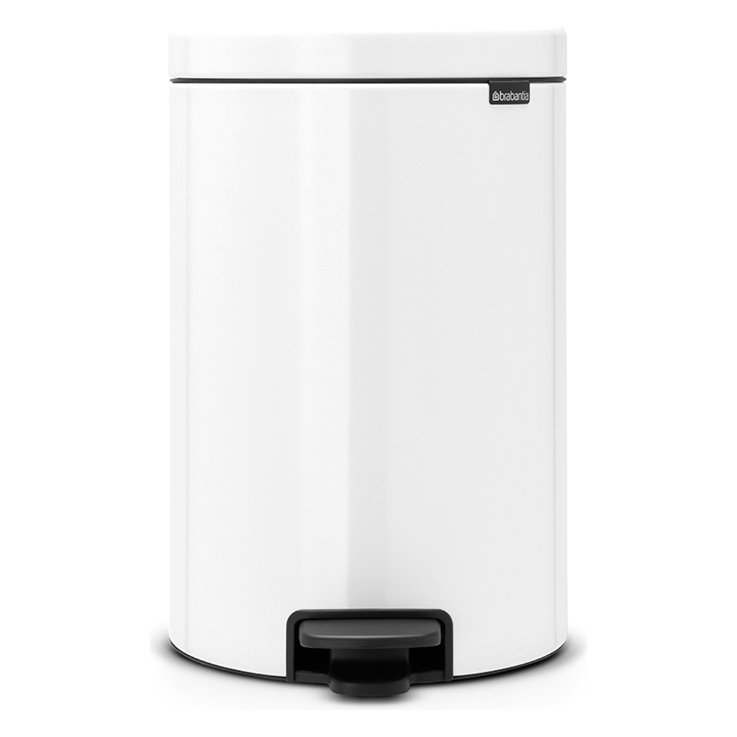 Brabantia NewIcon – pedálový odpadkový kôš 20 l s tichým zatváraním, biely