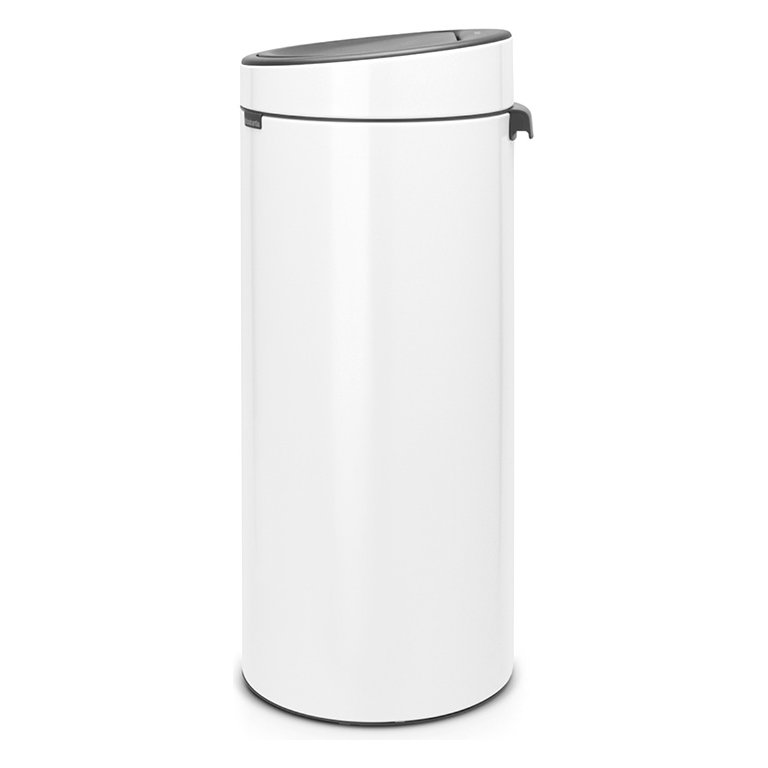 Brabantia Touch Bin New – dotykový odpadkový kôš 30 l s jemným otváraním, biely