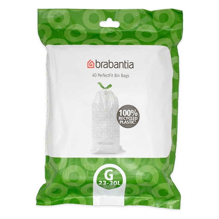 Brabantia PerfectFit – sáčky do odpadkového koša G, 23–30 l, 40 ks v zásobníku