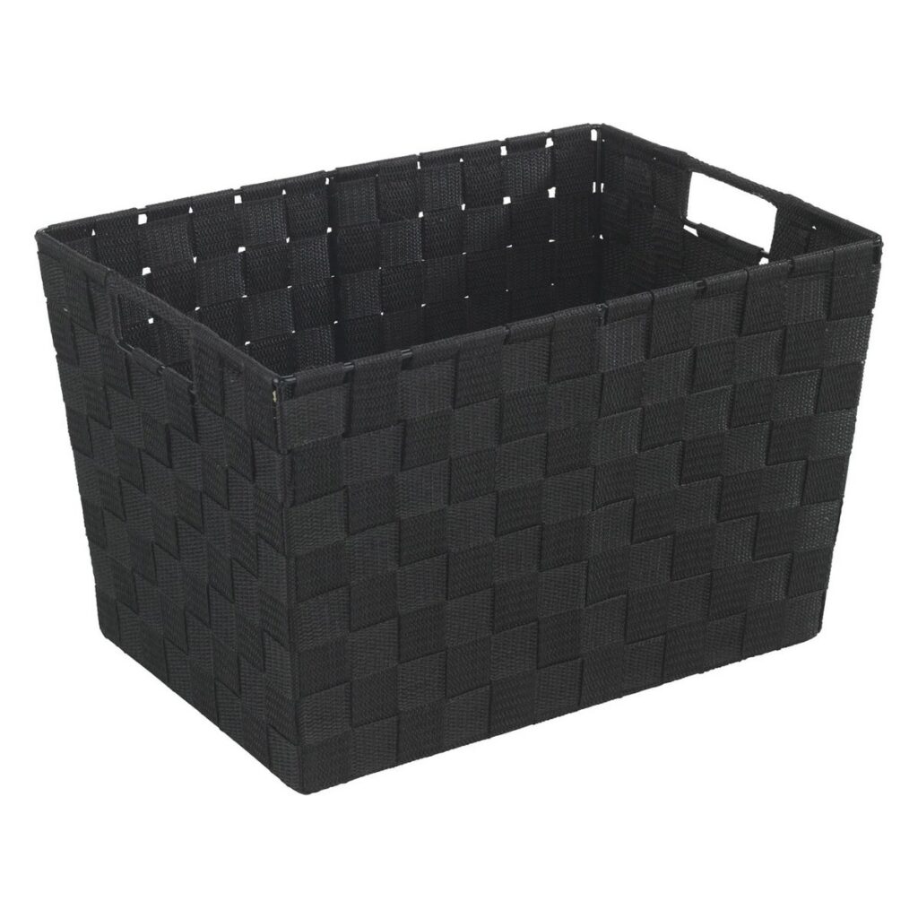 Wenko Adria – úložný košík M z polypropylénu 35 × 25 × 22 cm, čierny alebo béžový