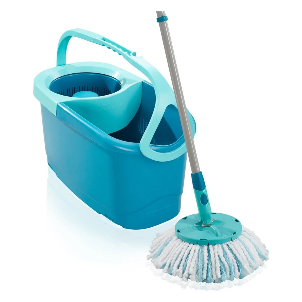Leifheit CLEAN TWIST Disc Mop Ergo 52101 – rotačný mop s vedrom a odstreďovaním v rukoväti