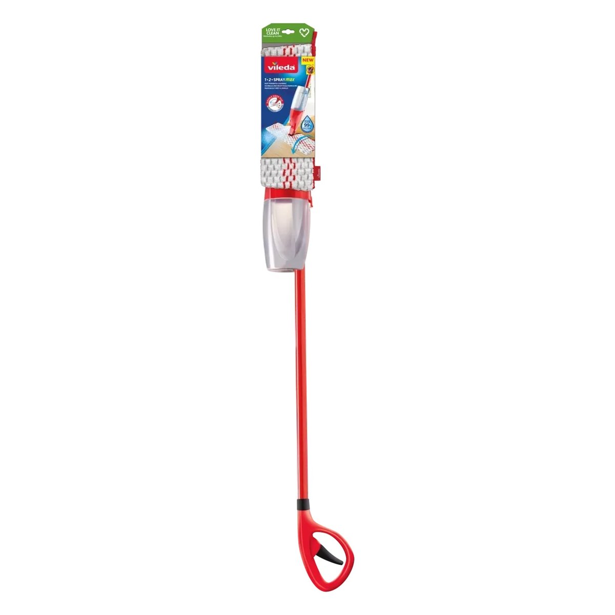 Vileda 1.2 Spray Max – plochý mop s rozprašovačom a nádržkou 750 ml, obojstranná hlavica